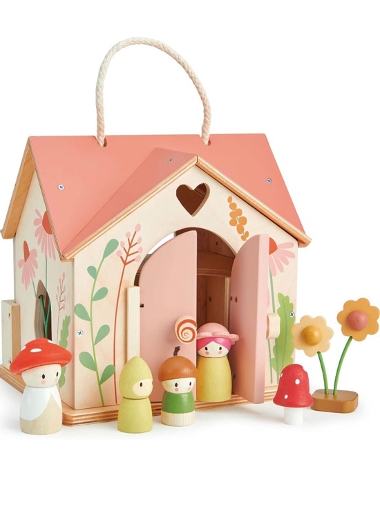 Tender Leaf Toys Other - Portable Wooden Dollhouse Cottage